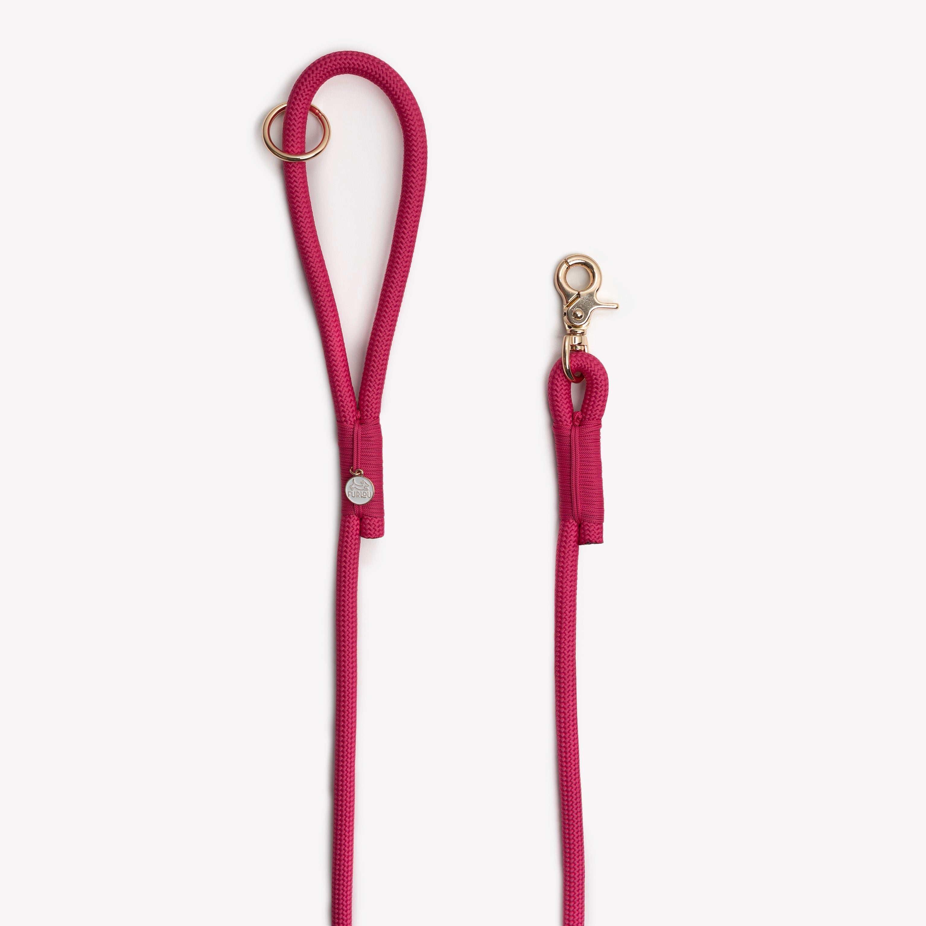 'Magenta' - Braided Rope Leash