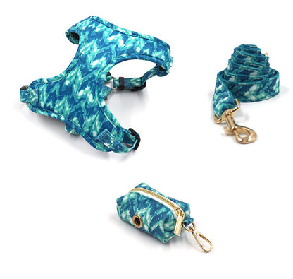 Dog Walking Set with Collar, Leash, and Bow Knot